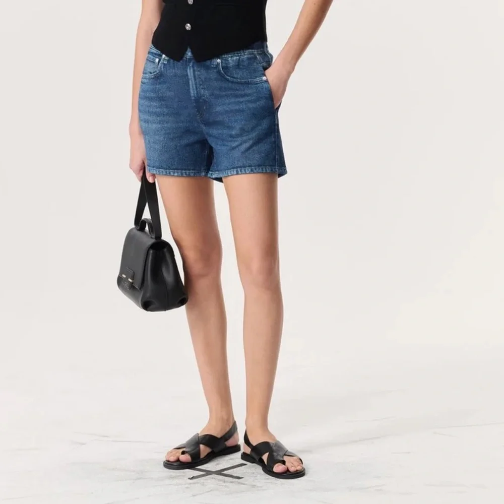 Rag & bone Miramar Blue Denim Women's Shorts - Picture 2 of 4